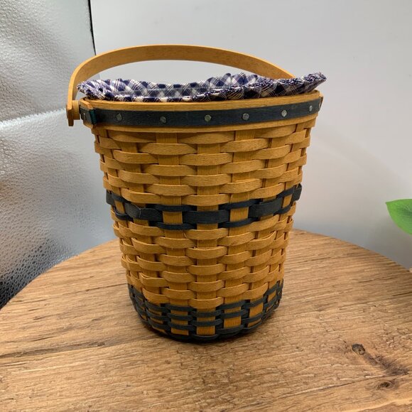 Longaberger J.W. Collection Miniature 2001 Edition Banker's Waste Basket - Picture 8 of 8